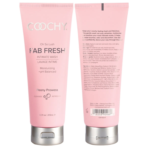 Coochy Oh So Lush Fab Fresh Intimate Wash - Peony Prowess - 7.2oz / 213mL