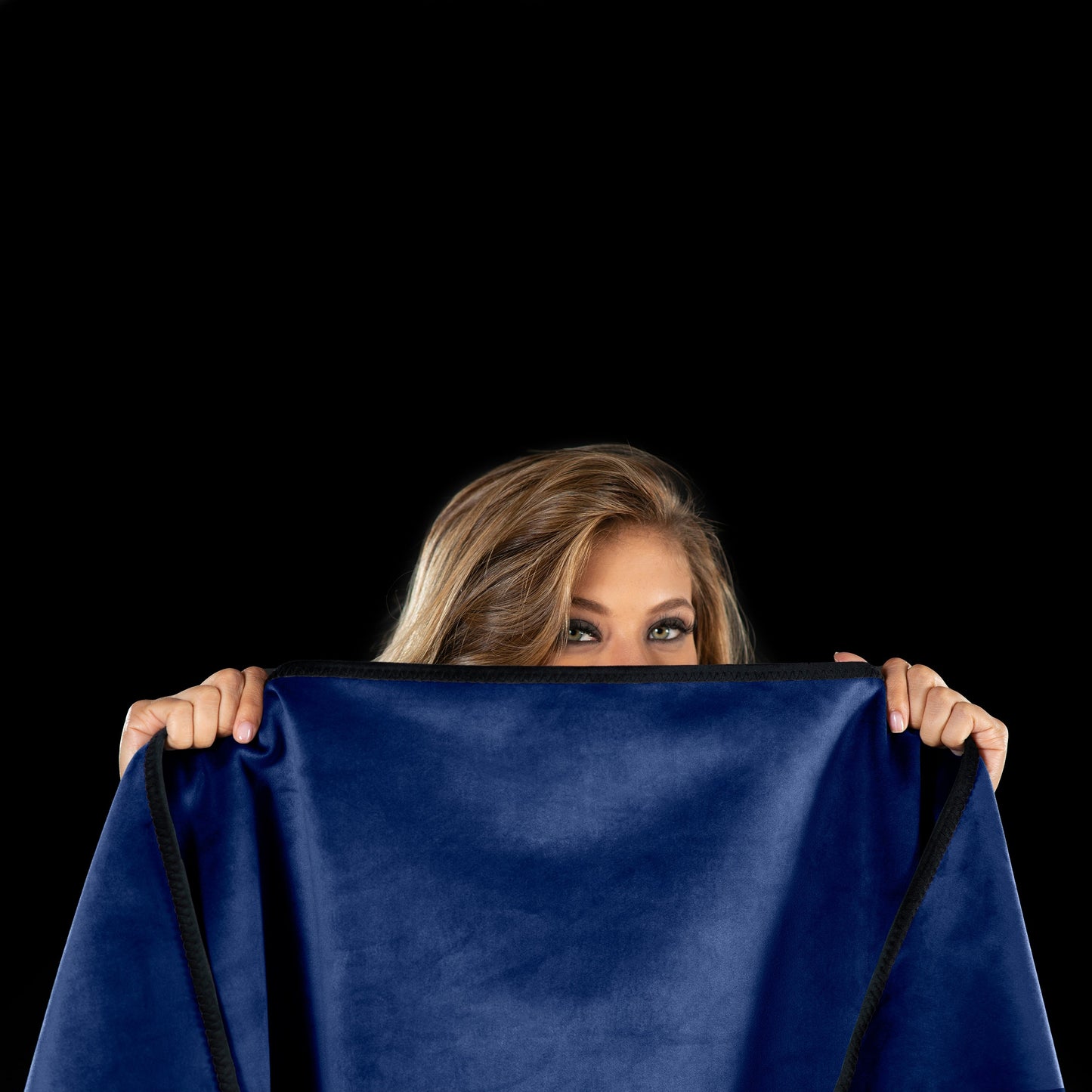 Liberator Fascinator Throw Royal Blue Velvish - Travel Size