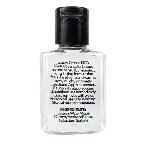 Elbow Grease H20 Maxxx Water Based Gel - .81 oz/24 mL