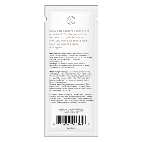 Coochy Shave Cream Au Natural 15mL