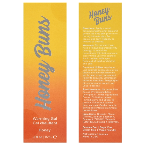Jelique Honey Buns Warming Gel - 0.5oz / 15mL
