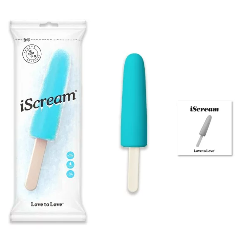 Love To Love Iscream Silicone Dildo - Blue Lagoon