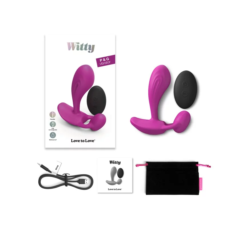 Love To Love Witty P/G-Spot Vibrator- SWEET ORCHID