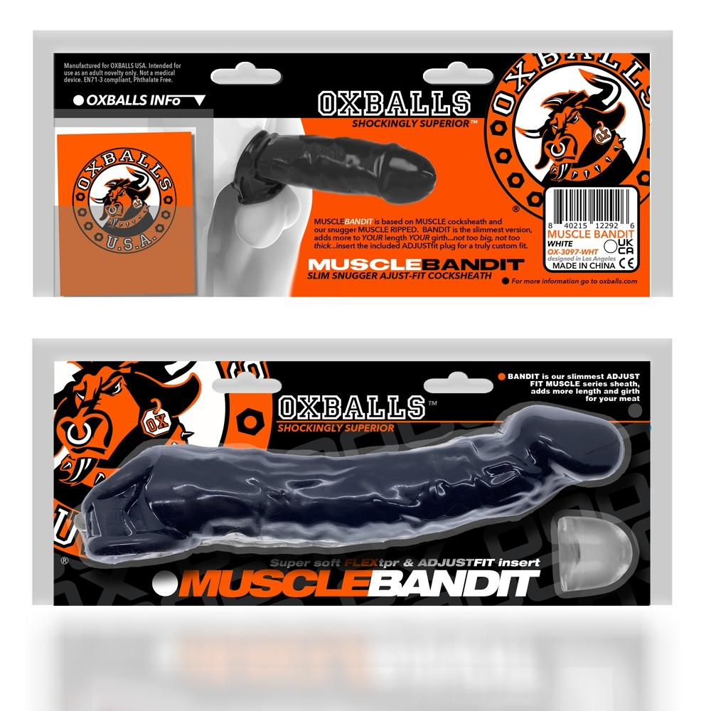 Oxballs Muscle Bandit Slim Cocksheath- BLACK