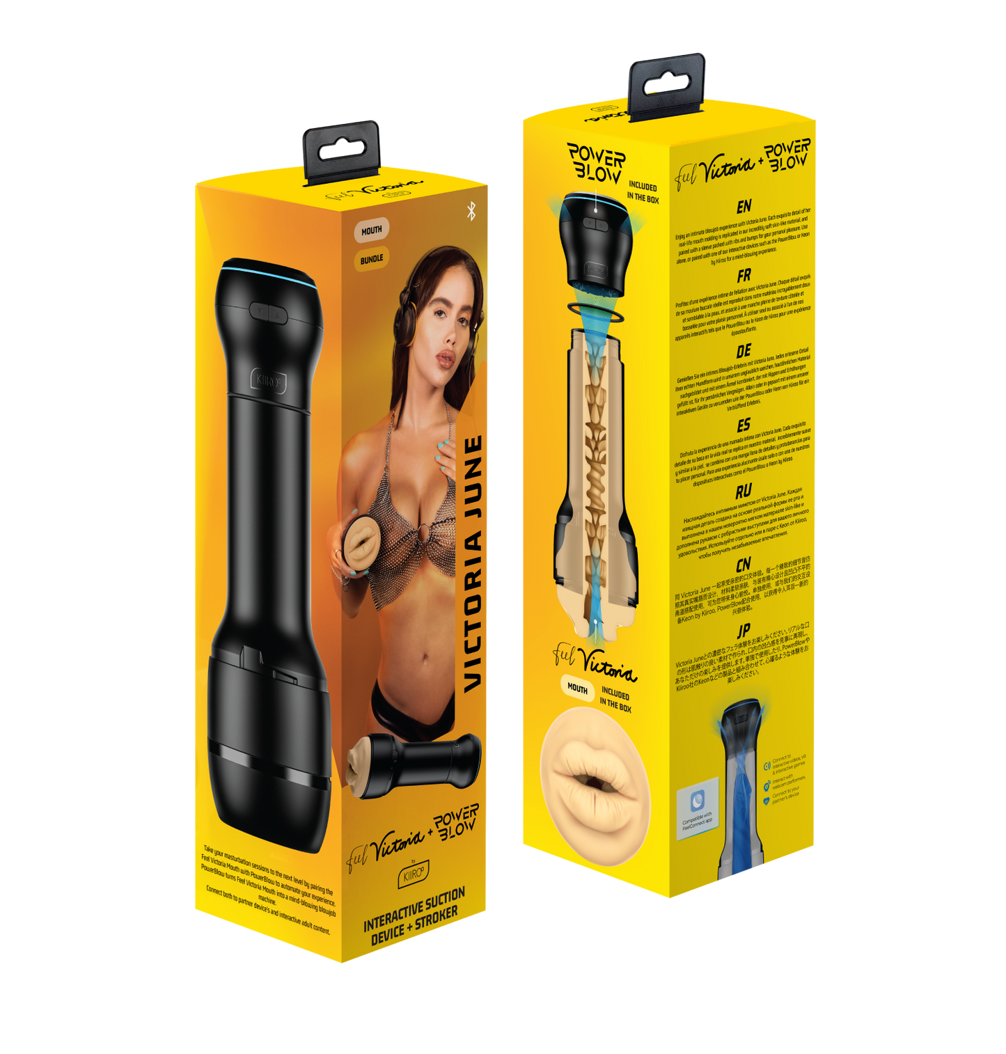 Kiiroo PowerBlow + Feel Victoria June Mouth Combo Set