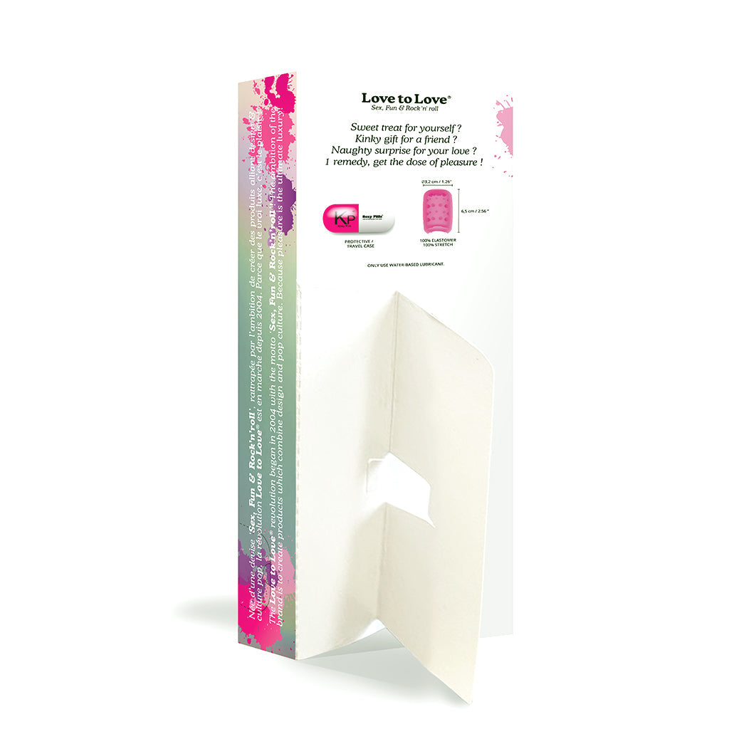 Love To Love Sexy Pills Mini Masturbator Kinky Pink - 6 Pack