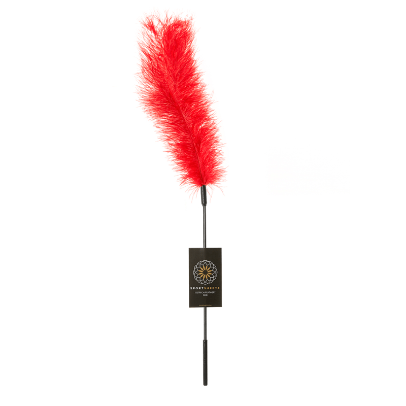 Sportsheets Ostrich Tickler - Red