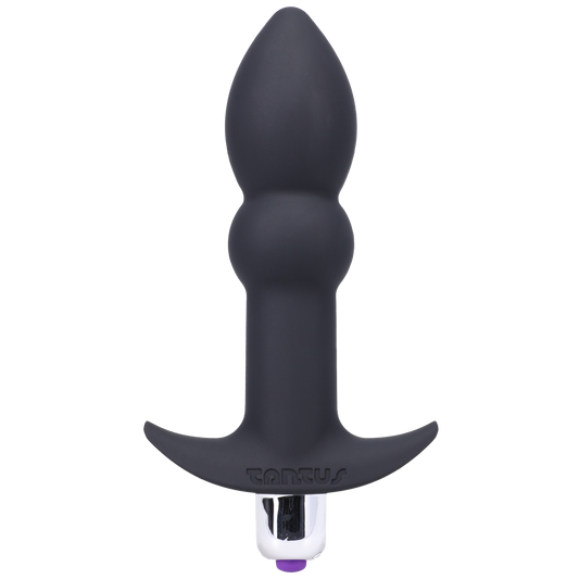Tantus Perfect Plug Plus Vibe - Black