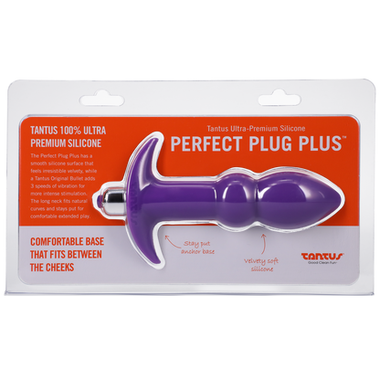 Tantus Perfect Plug Plus Vibe Purple