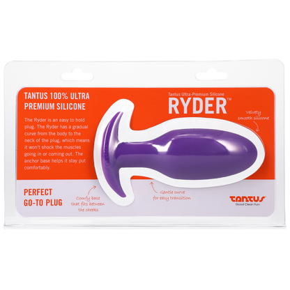 Tantus Silicone Ryder Butt Plug - Lilac