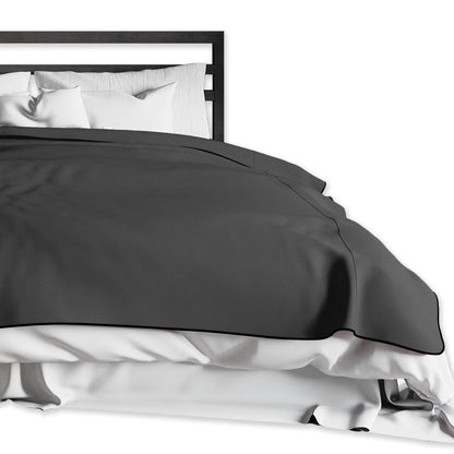 Liberator Fascinator Lush Throw - Black Microvelvet - King Size