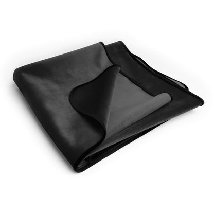 Liberator Fascinator Lush Throw - Black Microvelvet - King Size