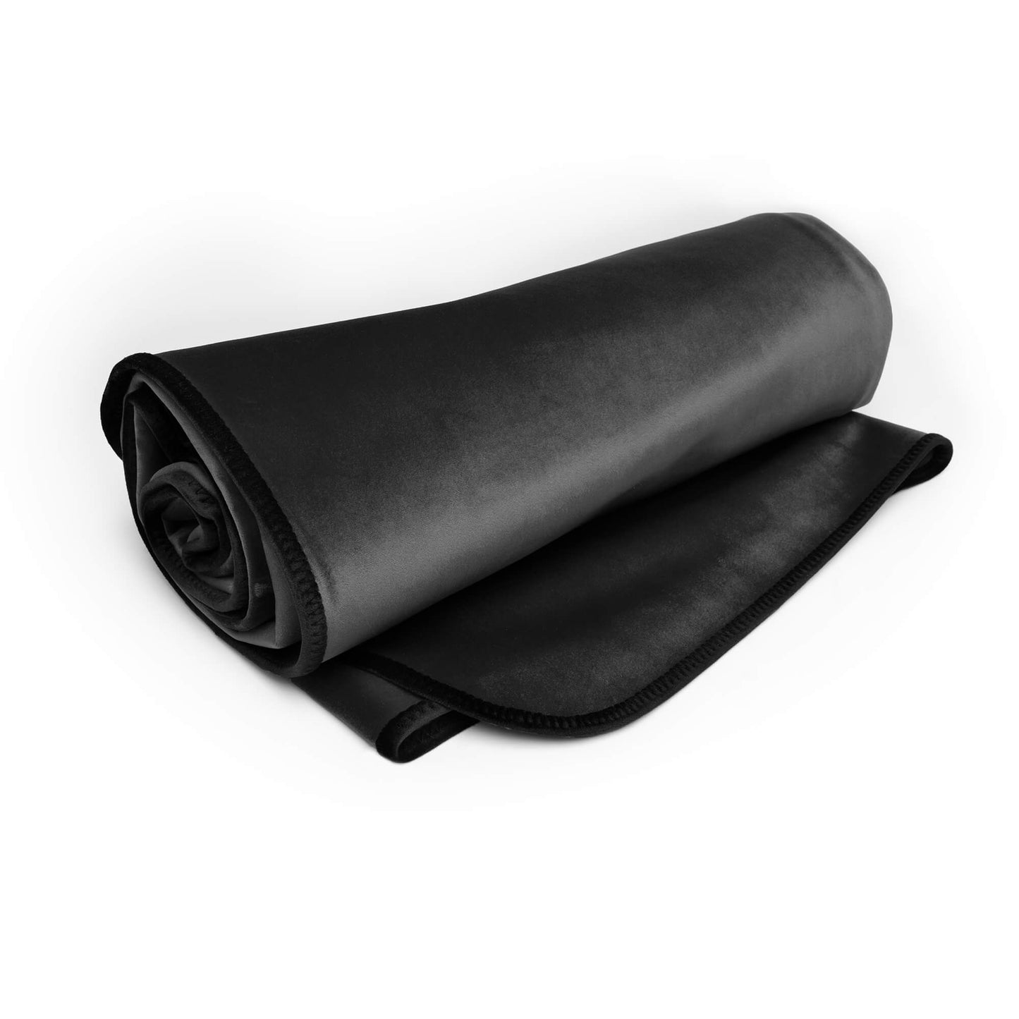 Liberator Fascinator Lush Throw - Black Microvelvet - King Size