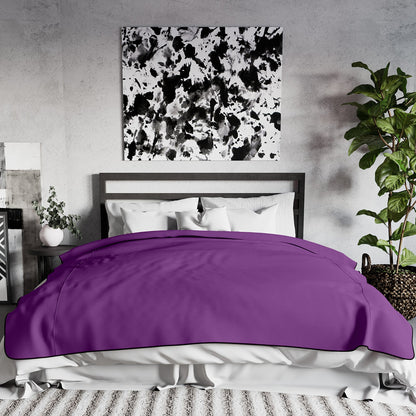 Liberator Fascinator Lush Throw - Purple Microvelvet - King Size