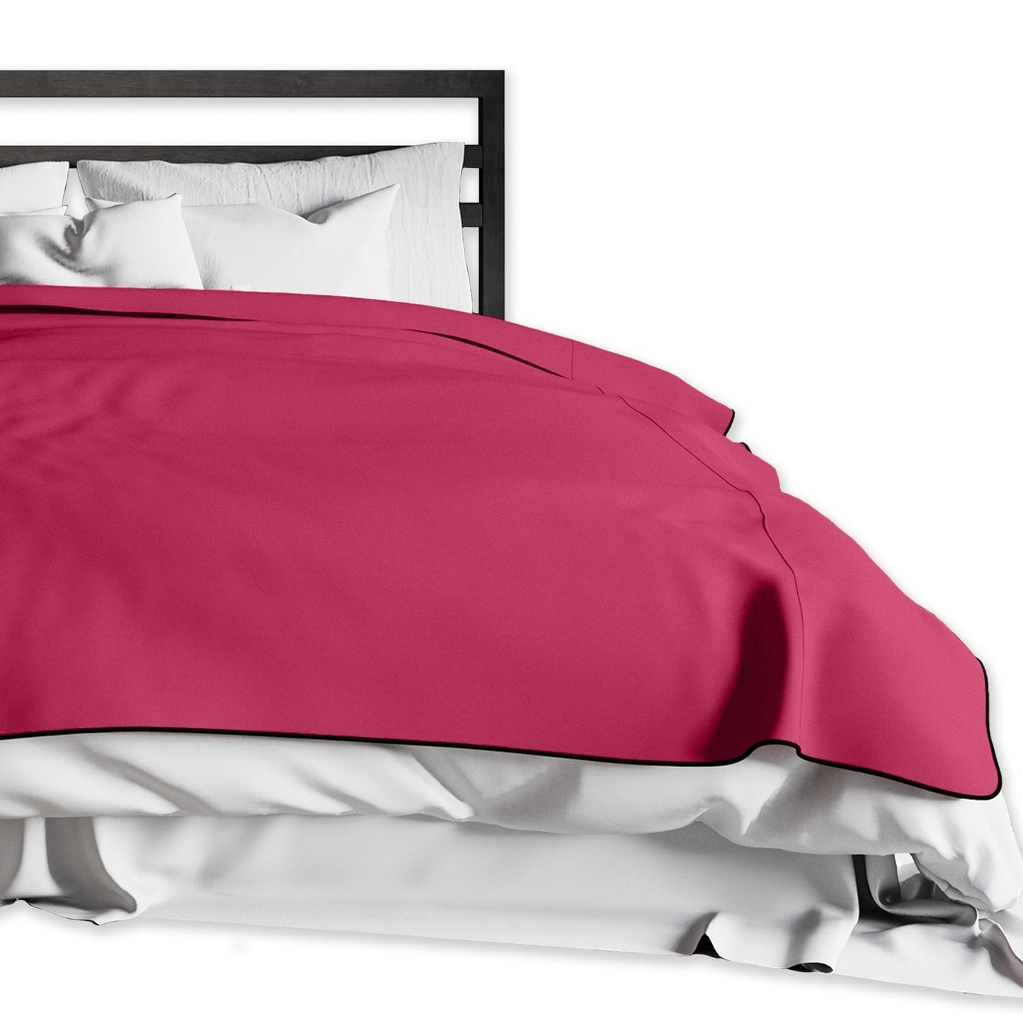 Liberator Fascinator  Lush Throw - Merlot Microvelvet - King Size