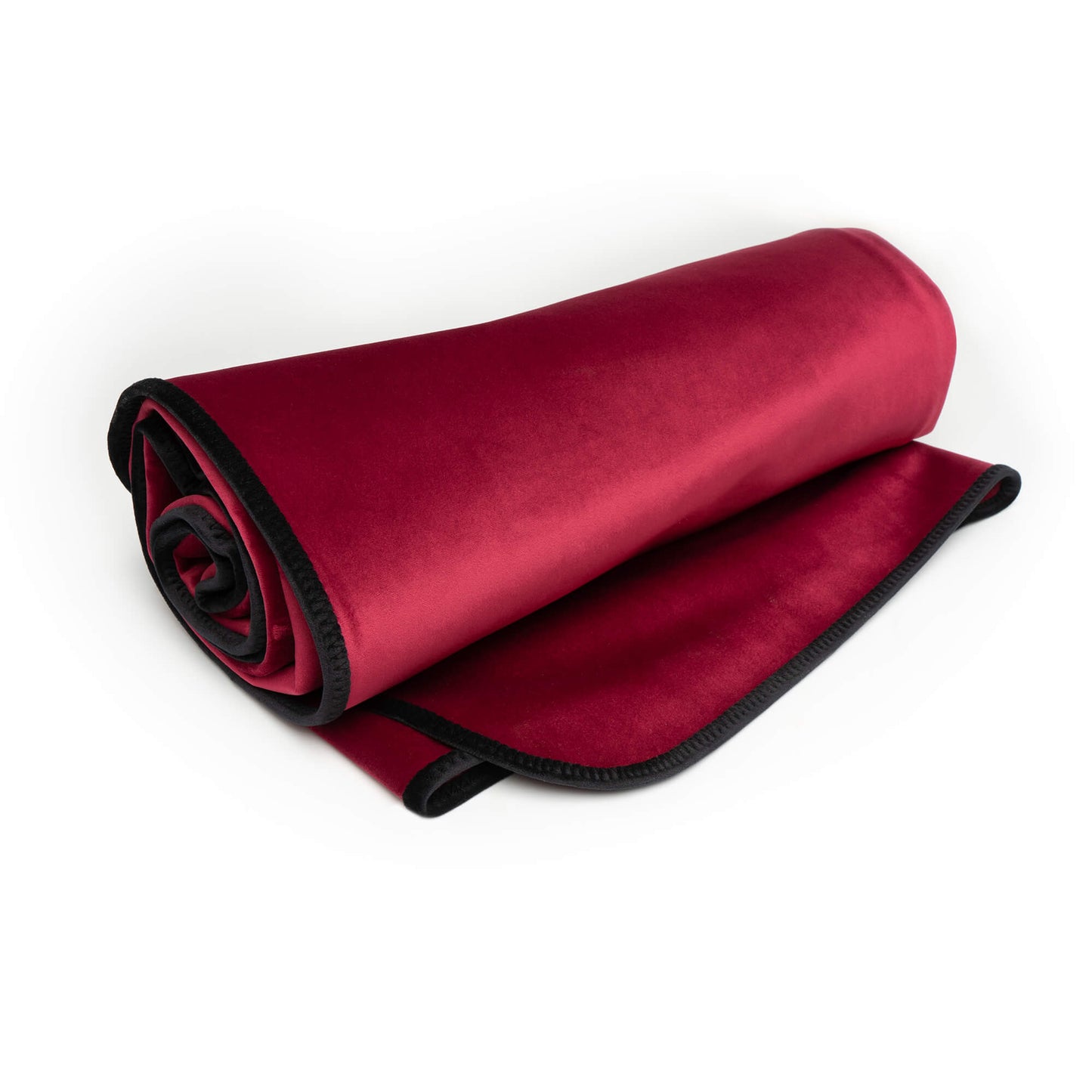 Liberator Fascinator  Lush Throw - Merlot Microvelvet - King Size