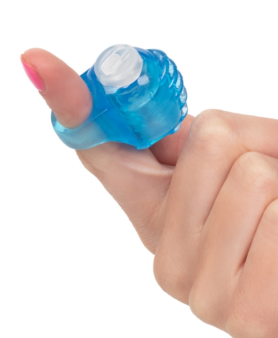 CalExotics Foil Pack Vibrating Finger Teaser Blue