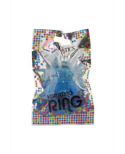 CalExotics Vibrating Ring Foil Pack Blue