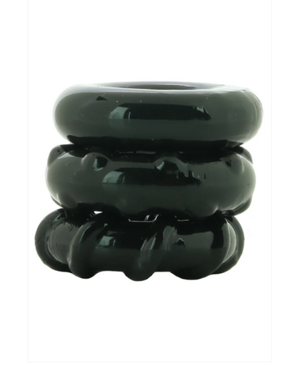 NS Renegade Dyno Cock Rings 3 Pack Black