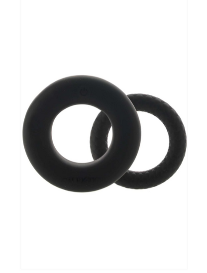 CalExotics Link Up Optimum Vibrating Ring Set Black