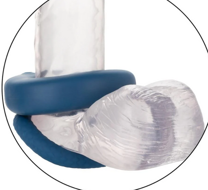 CalExotics Link Up Optimum Vibrating Ring Set Blue
