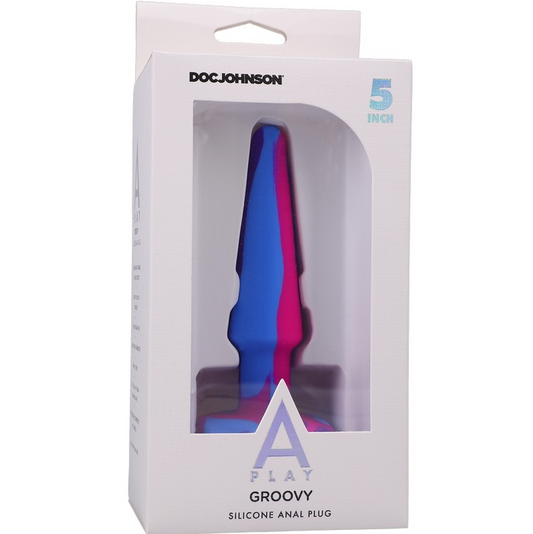 Doc Johnson A-Play Groovy 5” Anal Plug Berry