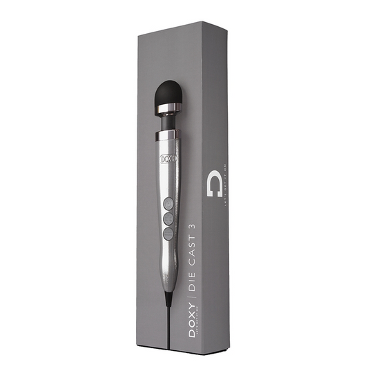 Doxy Die Cast 3 Wand Massager - Brushed Metal