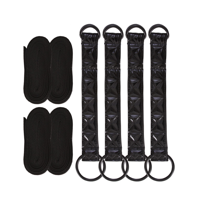 NS Sinful Bed Restraint Straps Black