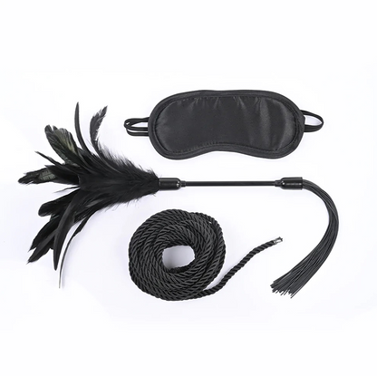 Sportsheets S&M Shadow Tie & Tickle Kit