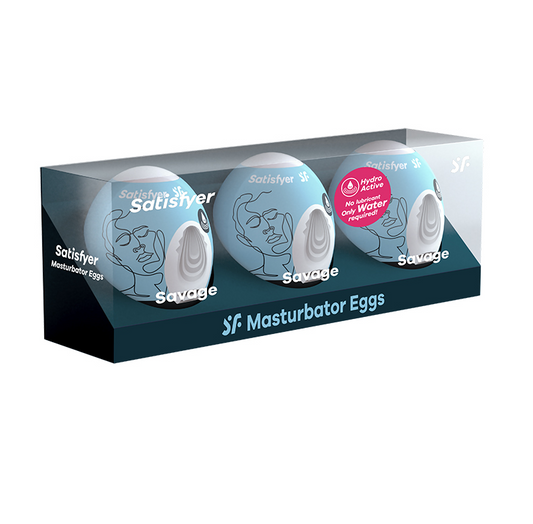 Satisfyer Masturbation Egg 3 Pack Savage