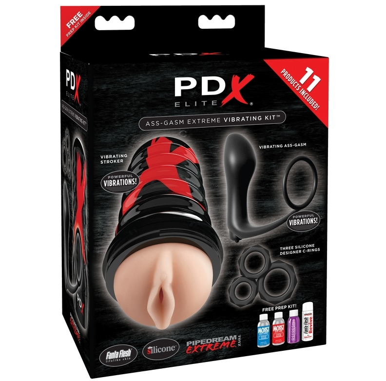 Pipedream PDX Elite Ass-Gasm Extreme Vibrating Kit