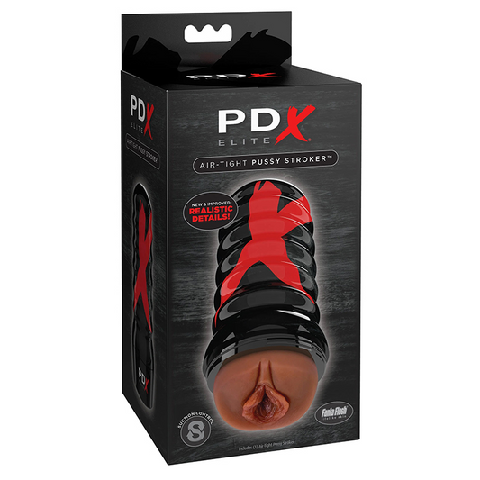 Pipedream PDX Elite Air Tight Pussy Stroker Brown/Black