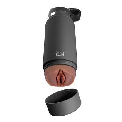 Pipedream PDX Plus Fuck Flask Secret Delight Grey Bottle Brown