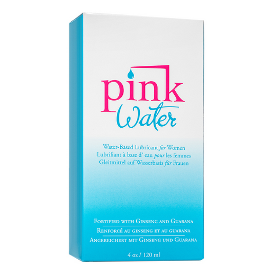 Pink Water Based Lube Glass Bottle (Unicarton) 4 oz