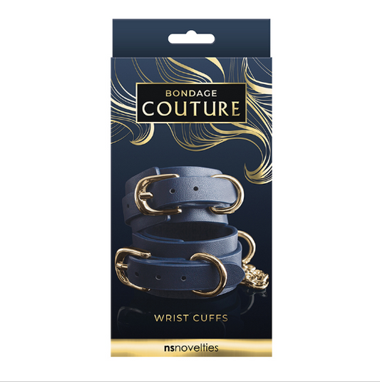 Bondage Couture Wrist Cuff Blue