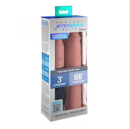Fantasy X-tensions 9” Sleeve with Vibrating 3” Plug Light