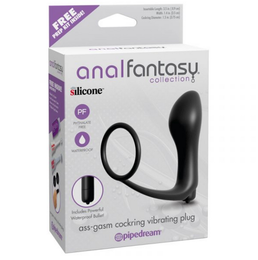 Anal Fantasy Collection Ass-Gasm Cockring Vibrating Plug