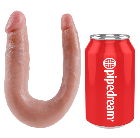 King Cock U-Shaped Small Double Trouble Beige