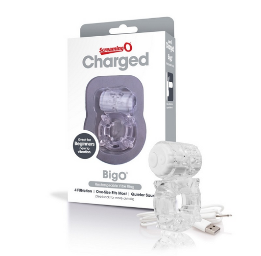 Screaming O Charged Big O Clear Vibe Ring