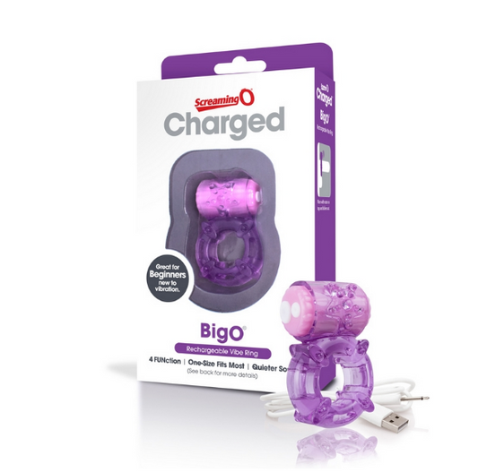 Screaming O  Charged Big O Purple Vibe Ring