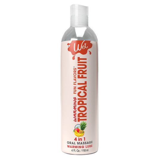 Wet Fun Flavors 4-in-1 Tropical Fruit Warming Lubricant 4 oz / 118 ml