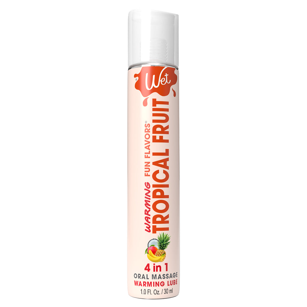 Wet Fun Flavors 4-in-1 Tropical Fruit Warming Lubricant - 1oz / 30 ml
