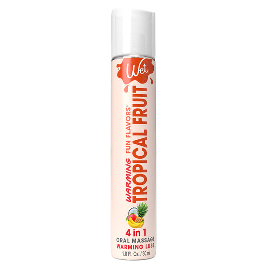 Wet Fun Flavors 4-in-1 Tropical Fruit Warming Lubricant - 1oz / 30 ml