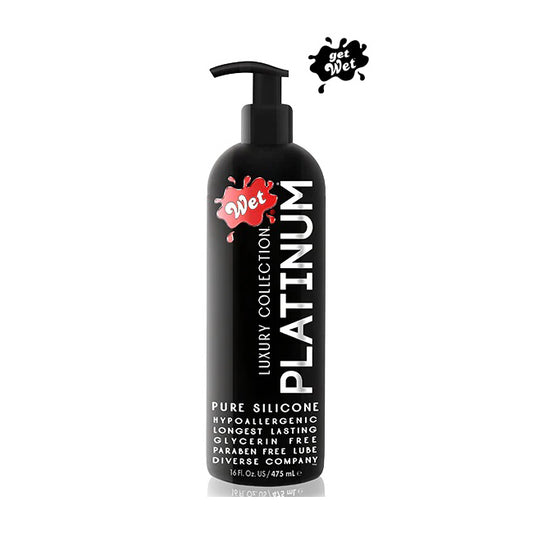 Wet Platinum Silicone Based Lube 16 oz