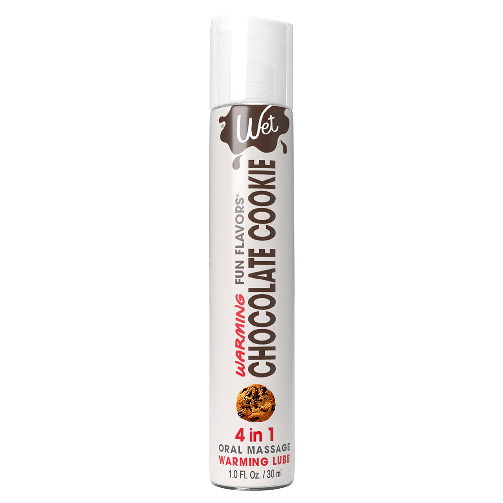 Wet Fun Flavors 4-in-1 Chocolate Cookie Warming Lubricant - 1 oz / 30 ml