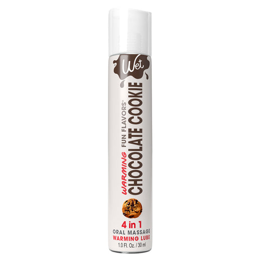 Wet Fun Flavors 4-in-1 Chocolate Cookie Warming Lubricant - 1 oz / 30 ml