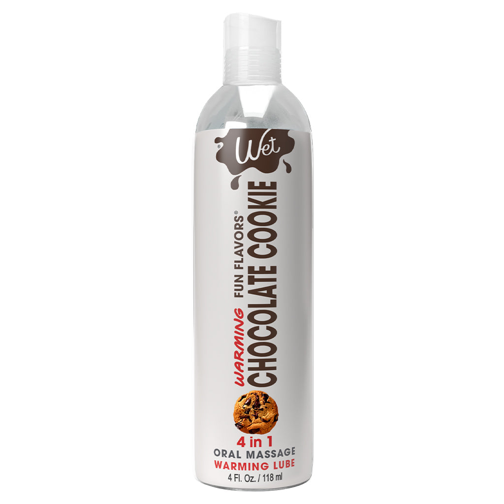 Wet Fun Flavors 4-in-1 Chocolate Cookie Warming Lubricant - 4 oz / 118 ml