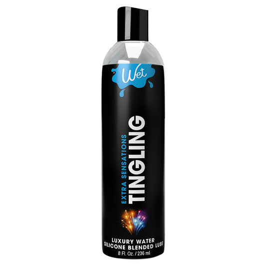Wet Extra Sensations Tingling Lubricant - 8 oz / 236 ml
