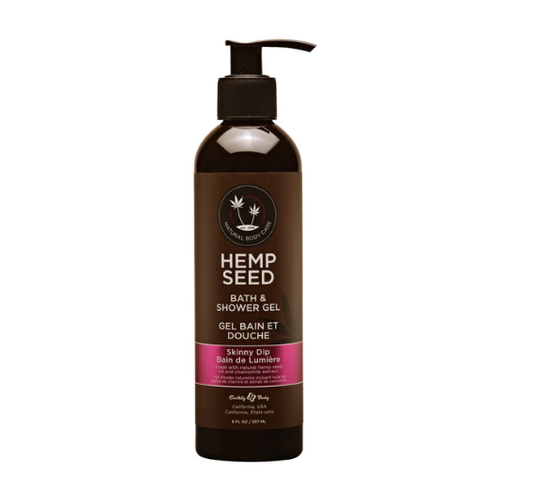 Earthly Body Hemp Seed Bath & Shower Gel Skinny Dip 8 oz / 237 ml