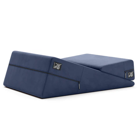 Wedge & Ramp Sex Positioning Pillow Combo - Décor Velvet Blue